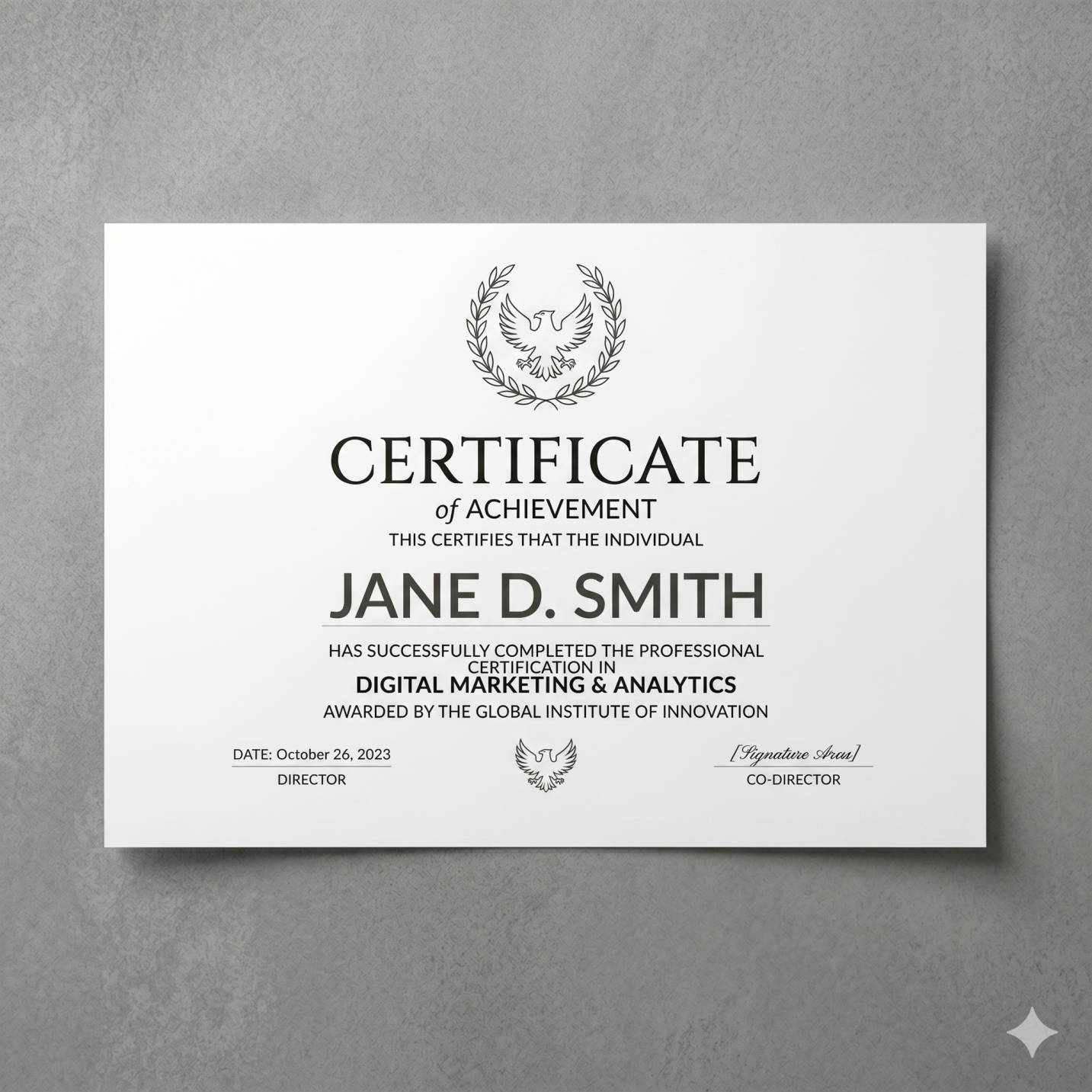 Náhled certifikátu 5
