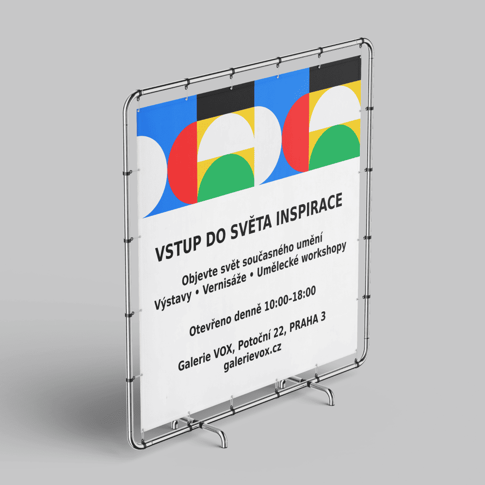 Interiérový banner na akci