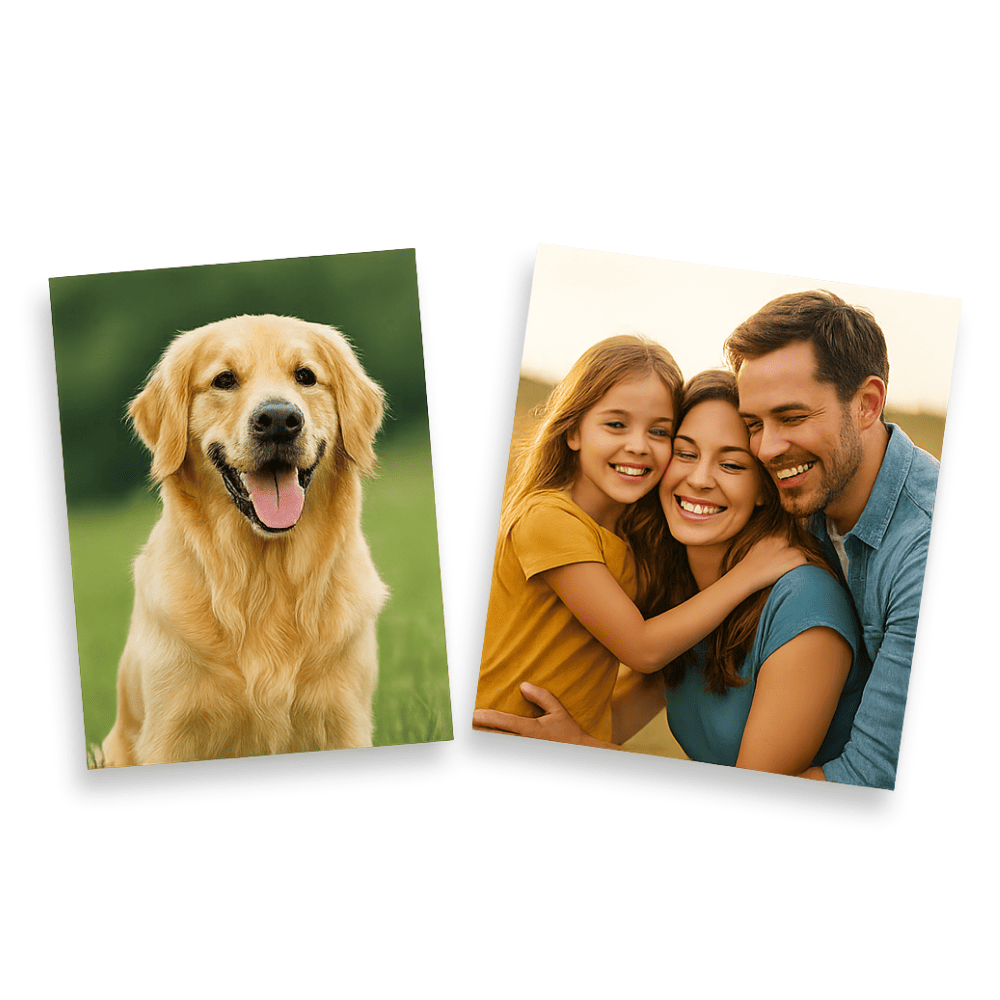 tisk fotografií mockup