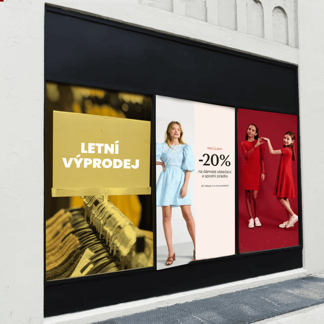 Barevné marketingové nálepky